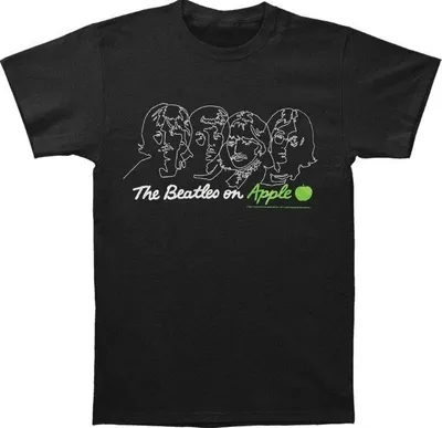 Produktbild von The Beatles In Apple (Back Print) T-Shirt mit kurzen Ärmeln Black M