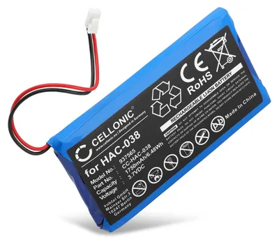 Immagine prodotto di CELLONIC 1x Batteria per Consolle giochi Compatibile con Nintendo Mario Kart Live: Home Circuit, HAC-038 – (1750mAh , 3.7V)