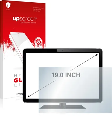 Produktbild von upscreen Schutzglas für Industrie-Monitore mit 48.3 cm (19 Zoll) Displays 304 x 379 mm, Schutzfolie Displayschutz Display Schutz Glas Folie klar