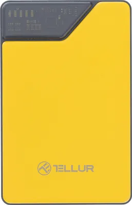 Obrázok produktu pre Tellur Externá batéria 10000mAh, USB-C + Lightning integrovaný kábel, QC3.0, PD, žltá