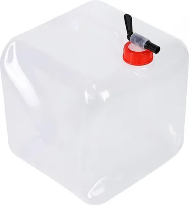 Produktbild von Faltbare Wassercontainer 10L, Leichtgewicht, Lebensmittelechtes LDPE, Für Camping, Wandern, Picknick