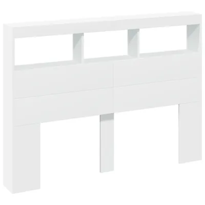 Produktbild von "im Diskont"LED-Kopfteil mit Ablagen Weiß 140x17x102cm - Kopfteile NeuMöbel6810958