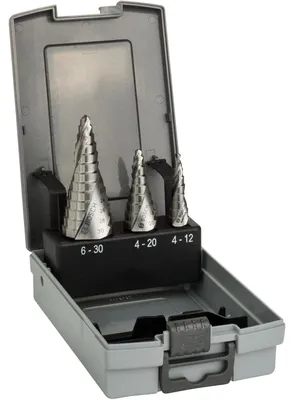 Immagine prodotto di BOSCH 2608587426 Set di punte a gradino HSS BOSCH, 3 pezzi
