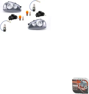 Obrázek produktu pro Světlomety + žárovky Osram Night Breaker Laser, vhodné pro vozidlo Seat Arosa (model 6H), rok výroby 2000-2004, sada pro levou a pravou stranu, čísla dílů: 6H1941029, 6H1941030, 1J0941295B, 1J0941295F, 9948336, 1J0941295C