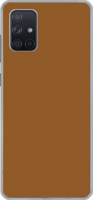 Produktbild von MuchoWow® Handyhülle Schutzhülle Hülle für Telefoonhoesje Samsung Galaxy A51 5G Braun - Erdton - Unifarben Silikon Softcase Handy Hülle - Abbildung