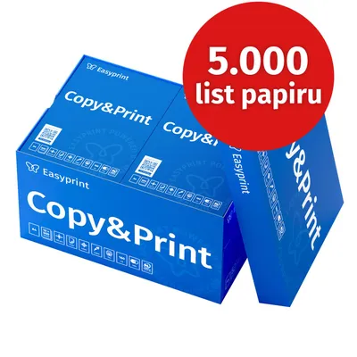 Obrázek produktu pro Easyprint Tiskárny papír Kopírovací papír 5000 listů 10 x 500 A4 Prémiový bílý papír CIE 160 PEFC certifikovaný