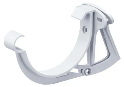 Produktbild von INEFA Stirnbretthalter justierbar für Dachrinne halbrund, PVC NW100 / 100mm, Weiß Dachrinnenhalter Dachrinnenzubehör, Germany