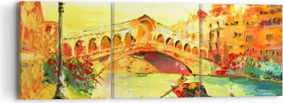 Produktbild von Bild auf Leinwand - Leinwandbild - Venedig Gondel - 90x30cm - Wand Bild - Wanddeko - Wandbilder - Leinwanddruck - Bilder - Kunstdruck - Wanddekoration - Leinwand bilder - Wandkunst - CA90x30-3841