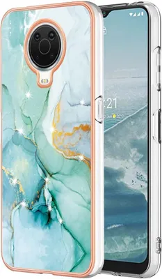 Produktbild von König Design Hülle kompatibel mit Nokia G10 / G20 Kunststoff Soft Handyhülle - Handy Case Grün 3