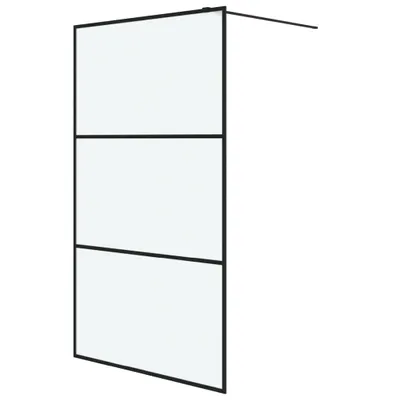 Obrázok produktu pre vidaXL Sprchová zástena pre sprchovací kút čierna 115x195 cm Matné tvrdené bezpečnostné sklo