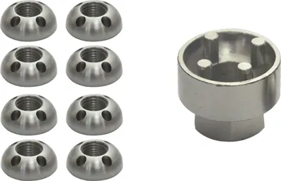 Produktbild von Edelstahl Anti-Diebstahl Muttern M6-M10 | Für Auto & Haus 8 Stück M8