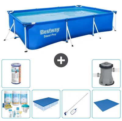 Obrázek produktu pro Bestway Steel Pro, obdélníkový bazén - 300 x 201 x 66 cm - 7 dílů, model S21547