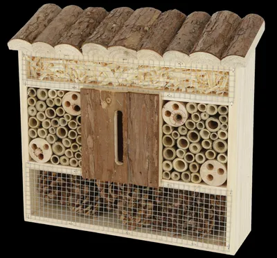 Produktbild von Kerbl Insektenschutzhaus Größe 29x8x28 cm, aus naturbelassenem Holz