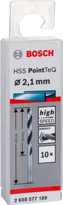 Zdjęcie produktu dla Wiertło kręte do metalu HSS PointTeQ 10 szt