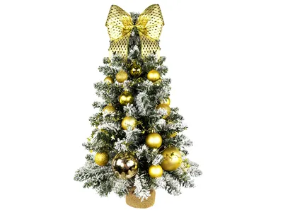 Produktbild von Dekorierter künstlicher Weihnachtsbaum GOLDEN CHRISTMAS 60 cm mit LED-Beleuchtung IN FLOWER