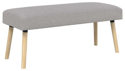 Obrázek produktu pro vidaXL Lavice Uni světle šedá 110 x 40 x 46 cm s vlnitým vzorem