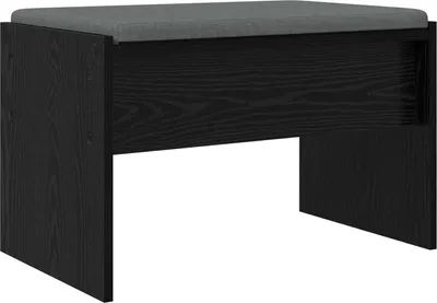 Obrázek produktu pro vidaXL Lavice do předsíně s polštáři vzhled černého dubu 63 x 38 x 40 cm