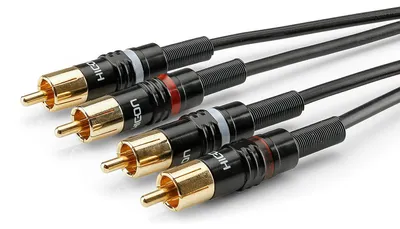Produktbild von Instrumentenkabel | 2 x Cinch / 2 x Cinch, HICON | 3,00 m