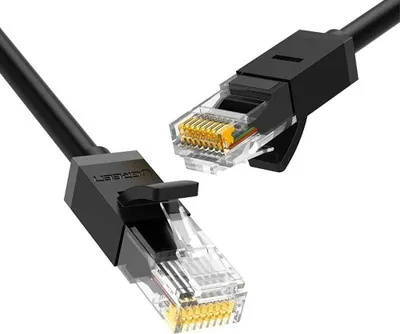 Produktbild von Ugreen Kabel Internet Netzwerkkabel Ethernet Patchkabel RJ45 Cat 6 UTP 1000Mbps 1m Schwarz (20159)