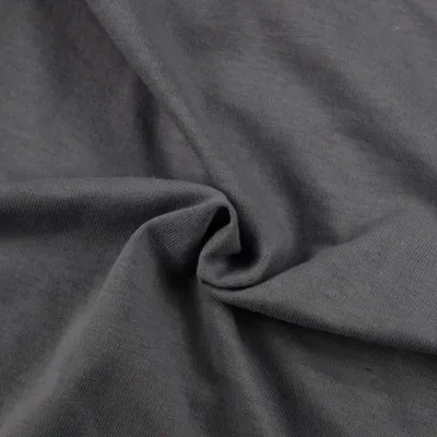 Produktbild von Jersey-Spannbettlaken 100% Baumwolle Stretch dunkelgrau 145g/m2