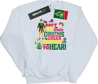 Produktbild von Elf - "Christmas Cheer" Sweatshirt für Herren BI22096 (L) (Weiß)