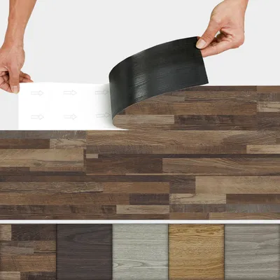 Produktbild von 36 Dielen PVC Bodenbelag Vinylboden selbstklebend 5m² Vinyl Fliesen Laminat Fußboden