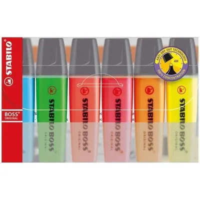 Obrázek produktu pro STABILO zvýrazňovač BOSS ORIGINAL 6 ks blistr