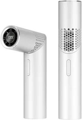 Zdjęcie produktu dla VHV - Przenośny wentylator USB-C, ładowany przez USB-C, z wyświetlaczem, 1-199 stopni, idealny na podróże, plażę, do biura i na świeże powietrze
