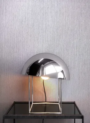 Produktbild von NEWROOM Tapete Grau Vliestapete Leicht Glänzend - Einfarbig Uni Silber Unifarbe Struktur Modern