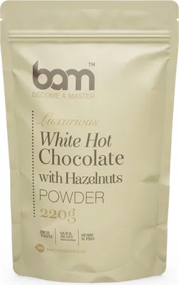 Produktbild von Weiße heiße Haselnuss-Schokolade, 220 g
