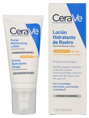 Immagine prodotto di Cerave, Crema viso idratante SPF 50, 52 ml