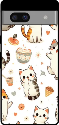 Produktbild von Handyhülle für Google Pixel 7A mit Katzenaufdruck - TPU Backcover Case Cat Design