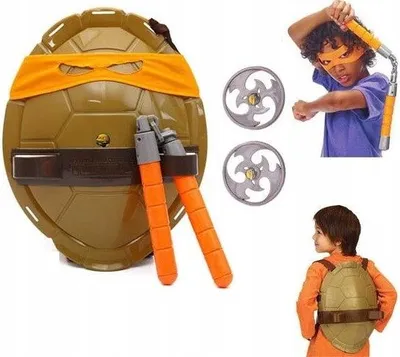 Obrázok produktu pre Teenage Mutant Ninja Turtles Michelangelo – kostým, brnenie, shuriken, nunchaku