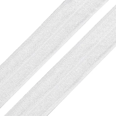 Produktbild von 25m Einfassband 20mm hochelastisch 44% Elasthan gefalzt Faltgummi Schrägband