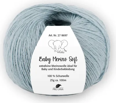 Produktbild von Pro Lana Baby Merino soft 25 g Wolle Extraweiche Schurwolle für Babys 100 m, Farbe:061 - jade