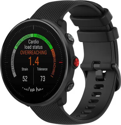 Produktbild von Strap-it Polar Vantage M Armband Silikon (Schwarz)