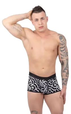 Obrázek produktu pro Pánské push-up boxerky 7584 černá-bílá Eros Veneziani, vel. L/XL