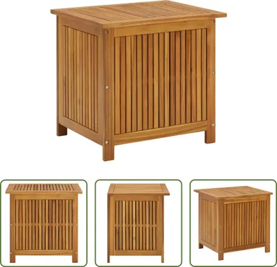 Produktbild von The Living Store Garten-Aufbewahrungsbox 60x50x58 cm Massivholz Akazie