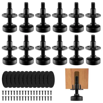 Productafbeelding van Verstelbare Meubel Levelers met Vilt Pads, Set van 12