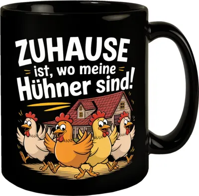 Produktbild von Zuhause ist, wo meine Hühner sind! Tasse