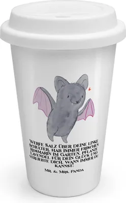 Produktbild von Mr. & Mrs. Panda Thermobecher Halloween Rituale - Weiß - Geschenk, Dankbarkeit, Geschenke, ToGo Kaffeebecher, Coffee To Go Becher, Liebe, Feiertag, Gruselparty
