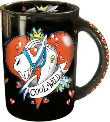 Produktbild von Tasse mit Print Cool and Wild 57367 schwarz