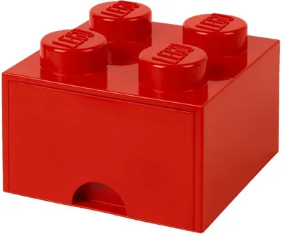 Immagine prodotto di LEGO 40051730 Cassettiera LEGO STORAGE BRICK DRAWER 4, 1 cassetto, rosso