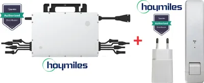Produktbild von HOYMILES Mikro-Wechselrichter HMS-1600 4T1F (4x540W) + DTU-WLite-S Microwechselrichter Balkonkraftwerk mit Kabel 5m-19%