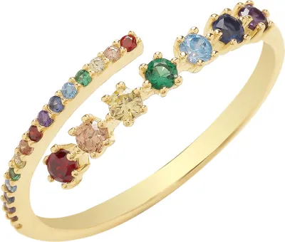 Image de Bague Enveloppé Femme Or 375/1000 avec Oxyde de Zirconium, 49 (15.6); TRS35195RSJ