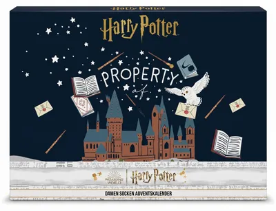 Produktbild von HARRY POTTER - DAMEN Adventskalender 12 Paar Socken 35-41 ( 6 Paar Socken & 6 Paar Sneaker ) PROPERTY