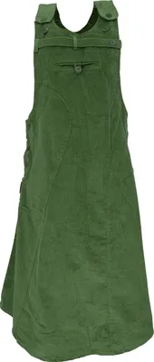 Produktbild von Cord-Latzrock, Trägerkleid, Hippierock - Grün, Damen, Baumwolle, Größe: S/M