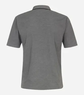 Produktbild von REDMOND Casual Herren Polo-Shirt Kurzarm Regular-Fit Jersey Grau S