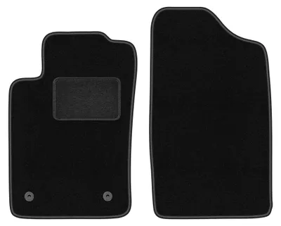 Image de Tapis avant en moquette pour Peugeot 405 1987-1996 (berline/break) – 2 pièces, noirs, sur mesure – Wielganizator LUX