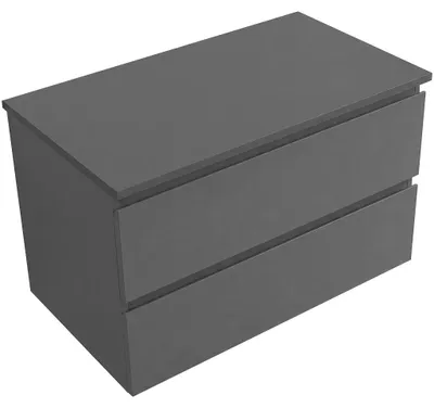 Obrázek produktu pro Koupelnová skříňka Carole - antracitová + deska pod umyvadlo Navira Slim - 18 mm - 80x49,8x46 cm